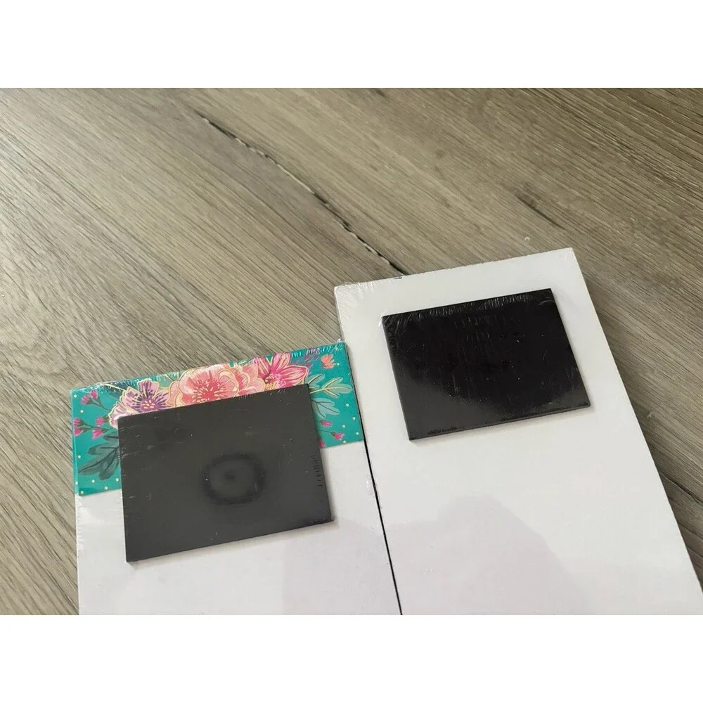 Set Of 2 Magnetic Notepads, Shoping List To Do List Go Flowers Perfect Gift